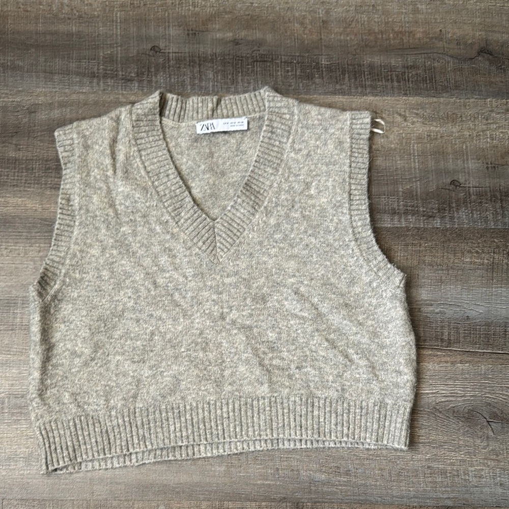 ZARA | Gray Women's Sweater Vest
